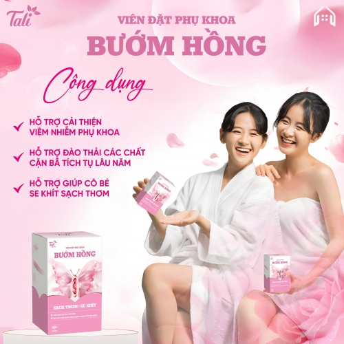 VIÊN ĐẶT PHỤ KHOA BƯỚM HỒNG